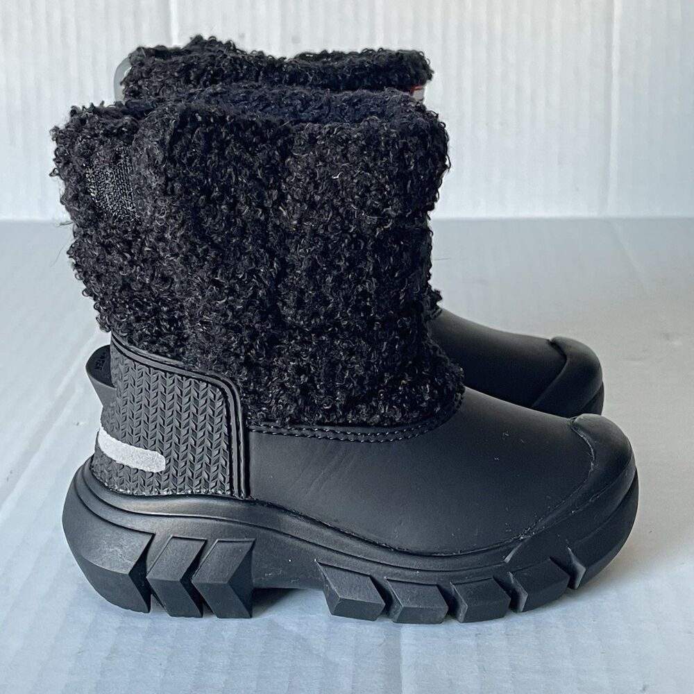 Hunter Kids Black Fleece-Lined Boots - Picture 8 of 12